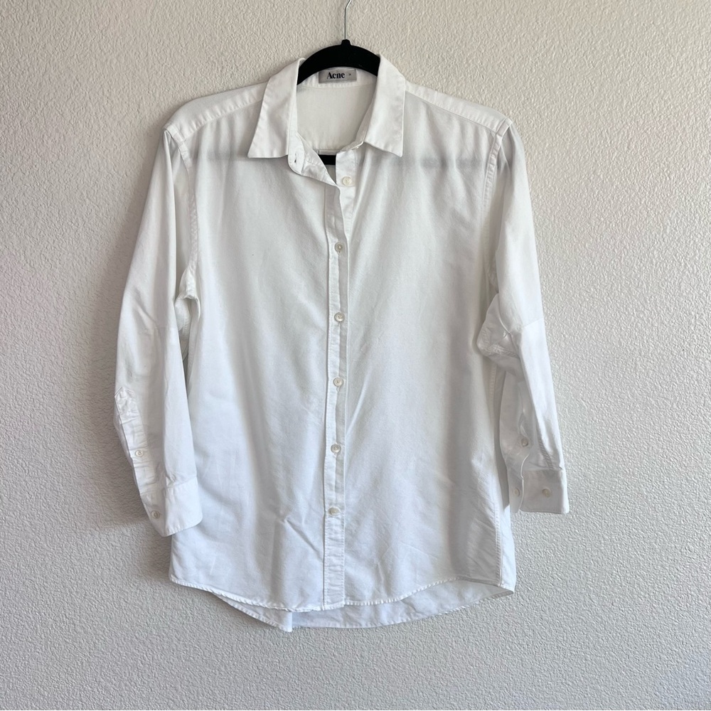 Acne Women’s White Button‎ Down Shirt